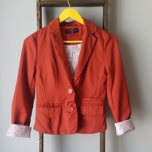 Burnt orange blazer